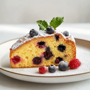 Moist fruit cake made with cake mix, eggs, and fruit