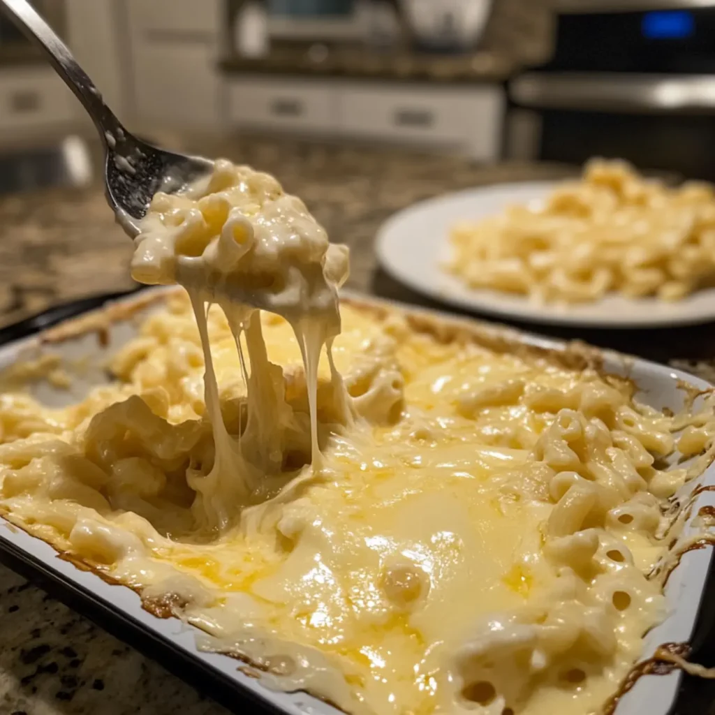 Grainy vs. smooth mac and cheese comparison.