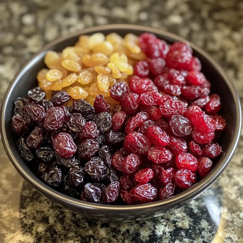 Craisins-Nutritional comparison chart of Craisins, raisins, and fresh cranberries.
